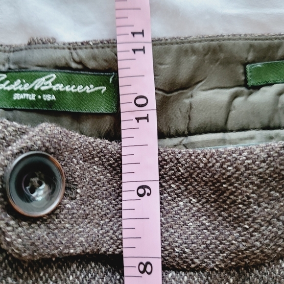 Eddie Bauer Blakely Fit Brown Straight Leg Wool Blend Pants - Picture 13 of 13